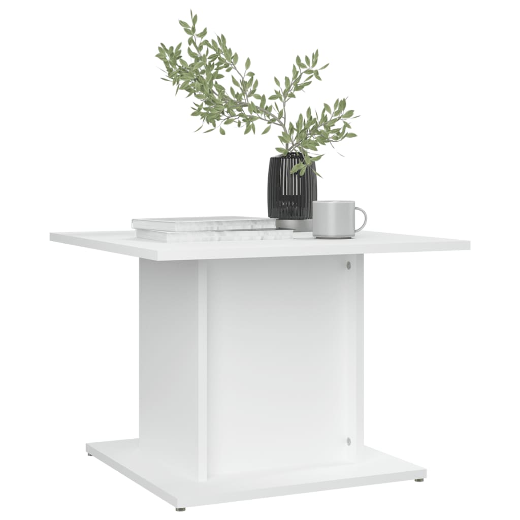 Tavolino da Salotto Bianco 55,5x55,5x40 cm in Truciolato | homemem39