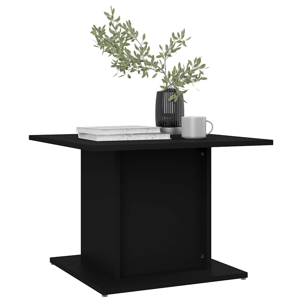 Tavolino da Salotto Nero 55,5x55,5x40 cm in Truciolato | homemem39