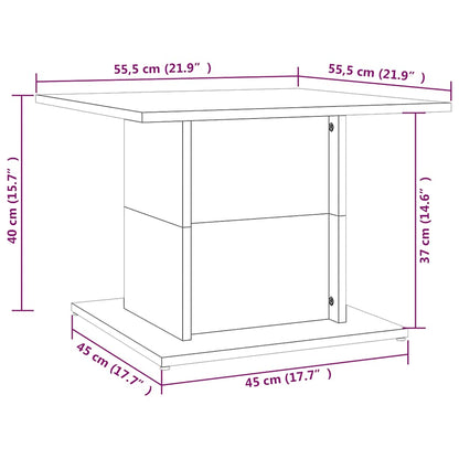 Tavolino da Salotto Nero 55,5x55,5x40 cm in Truciolato | homemem39