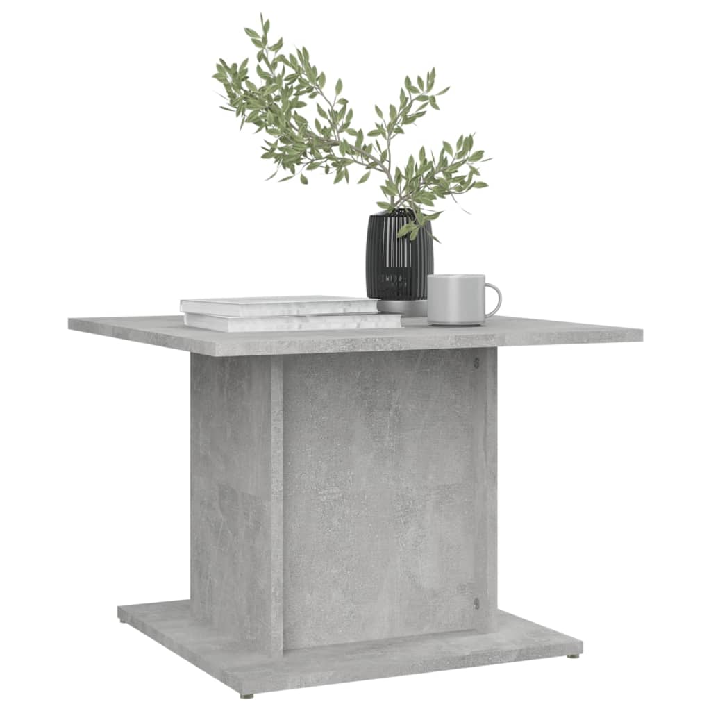 Tavolino da Salotto Grigio Cemento 55,5x55,5x40cm in Truciolato | homemem39