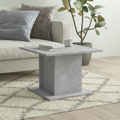 Tavolino da Salotto Grigio Cemento 55,5x55,5x40cm in Truciolato | homemem39