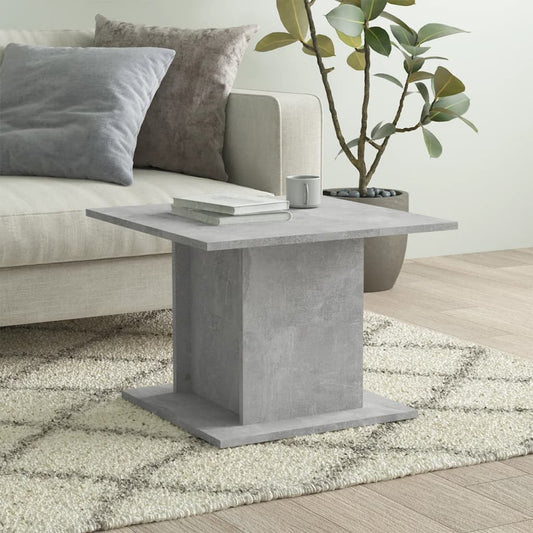 Tavolino da Salotto Grigio Cemento 55,5x55,5x40cm in Truciolato | homemem39