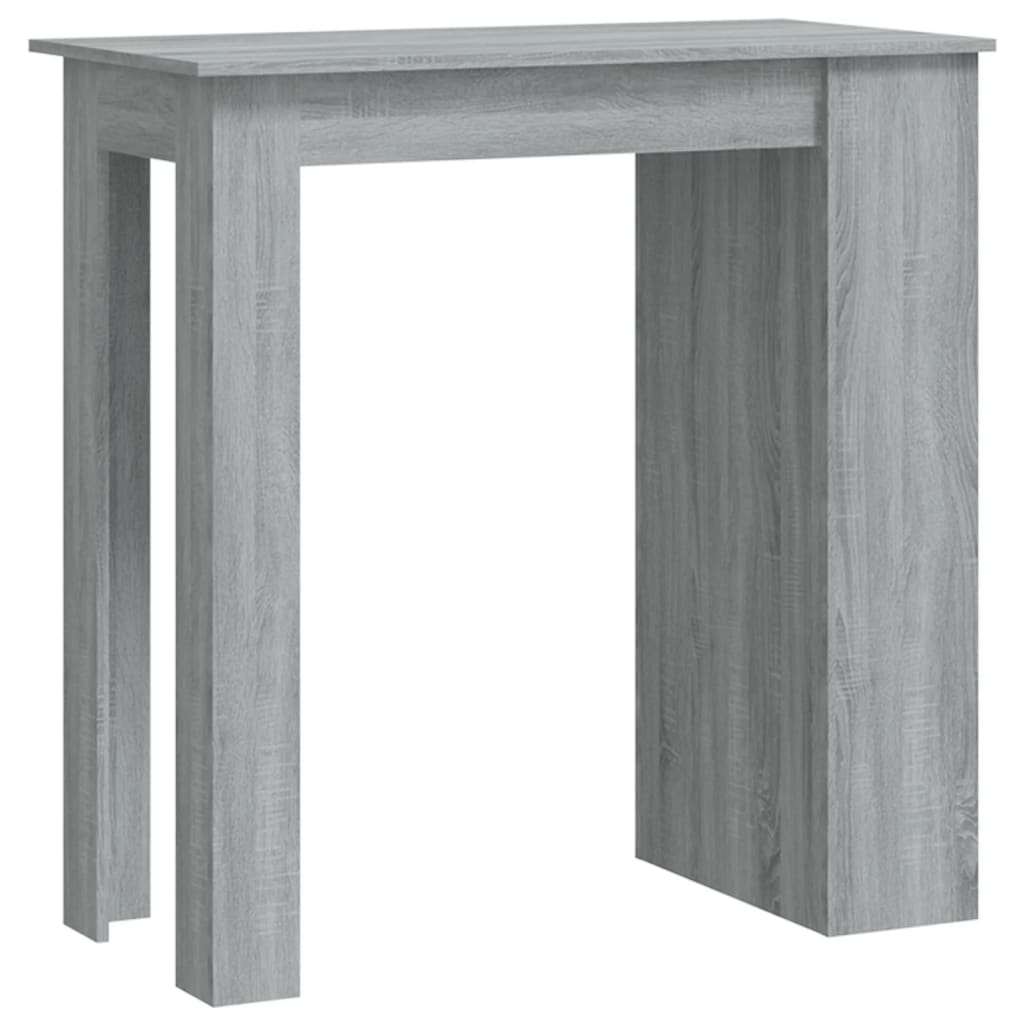 Tavolo Bar con Ripiani Grigio Sonoma 102x50x103,5cm Truciolato | homemem39