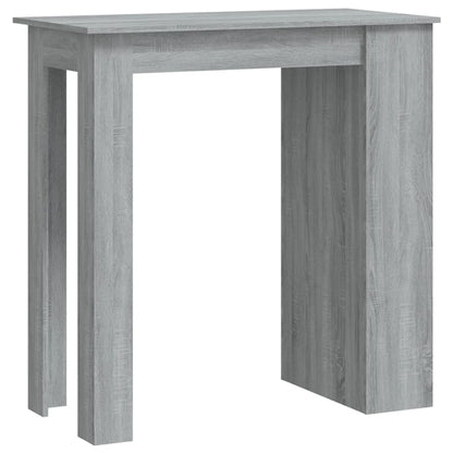 Tavolo Bar con Ripiani Grigio Sonoma 102x50x103,5cm Truciolato | homemem39