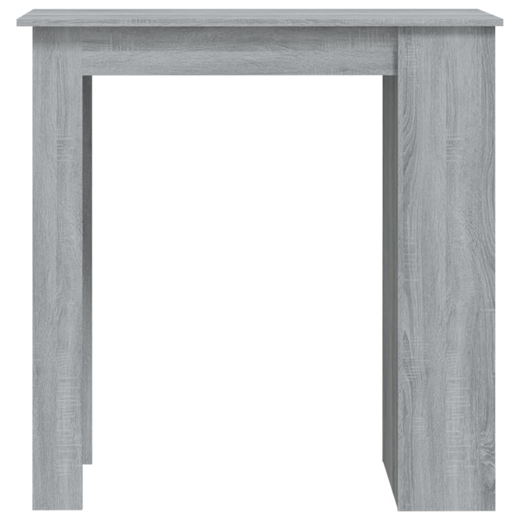 Tavolo Bar con Ripiani Grigio Sonoma 102x50x103,5cm Truciolato | homemem39