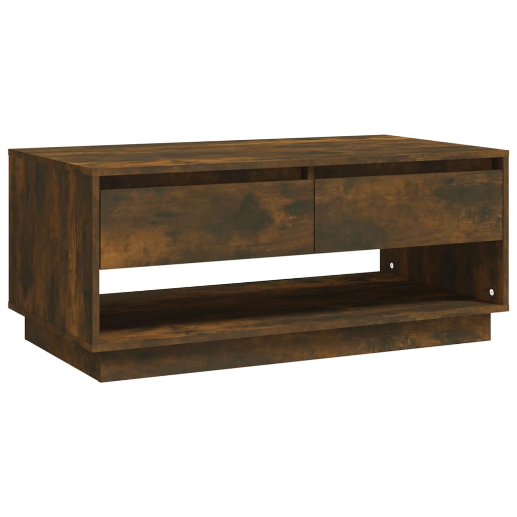 Tavolino da Salotto Rovere Fumo 102,5x55x44 cm in Truciolato | homemem39