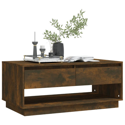 Tavolino da Salotto Rovere Fumo 102,5x55x44 cm in Truciolato | homemem39
