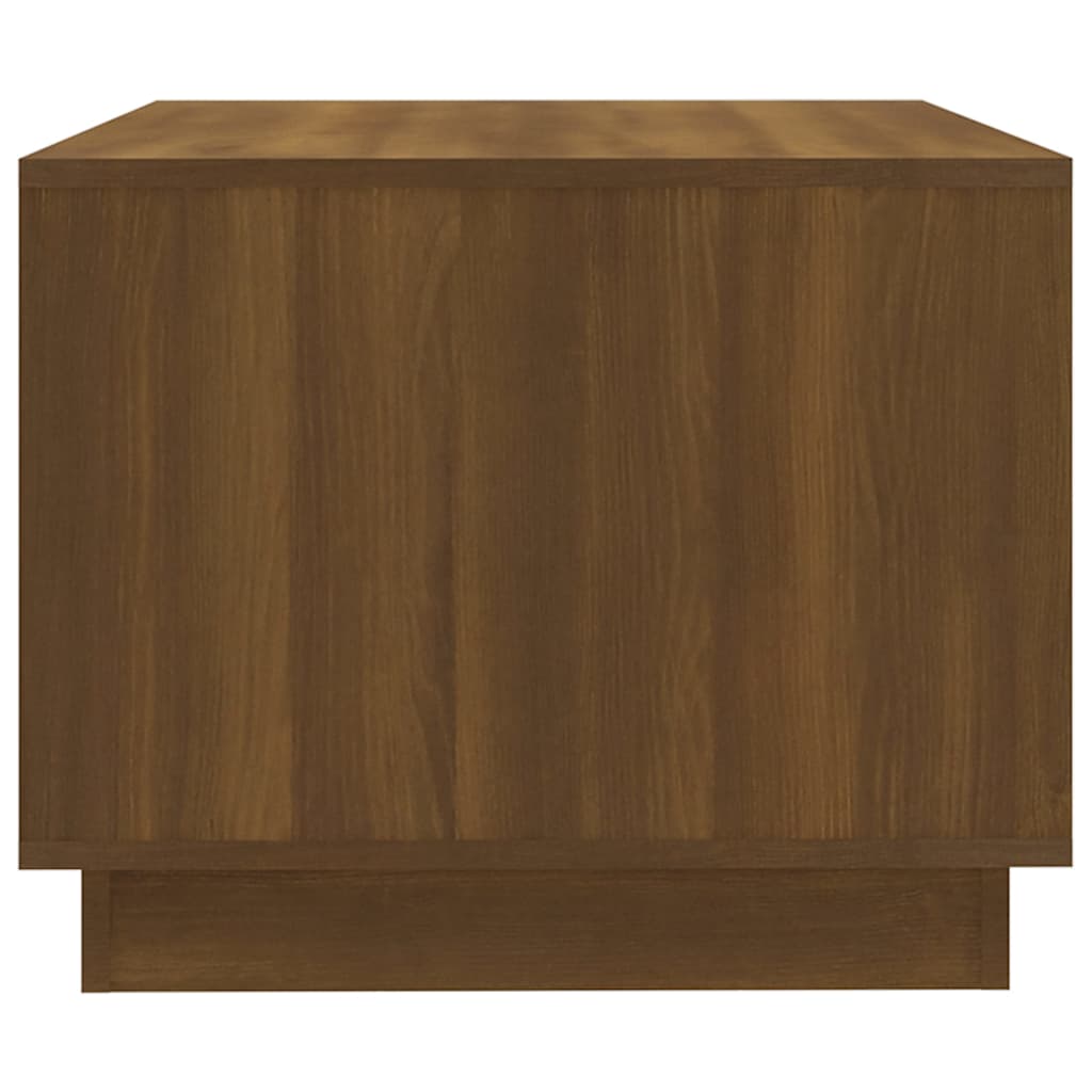 Tavolino da Salotto Marrone Rovere 102,5x55x44 cm in Truciolato