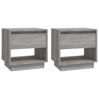 Comodini 2 pz Grigio Sonoma 45x34x44 cm in Truciolato - homemem39