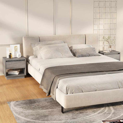 Comodini 2 pz Grigio Sonoma 45x34x44 cm in Truciolato