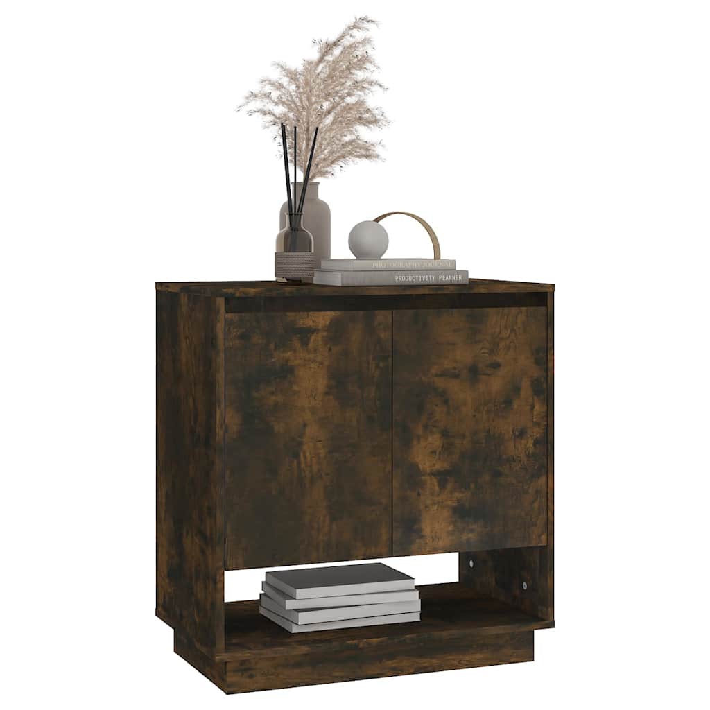 Credenza Rovere Fumo 70x41x75 cm in Truciolato