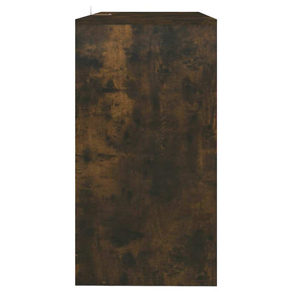 Tavolo Consolle Rovere Fumo 89x41x76,5 cm in Acciaio
