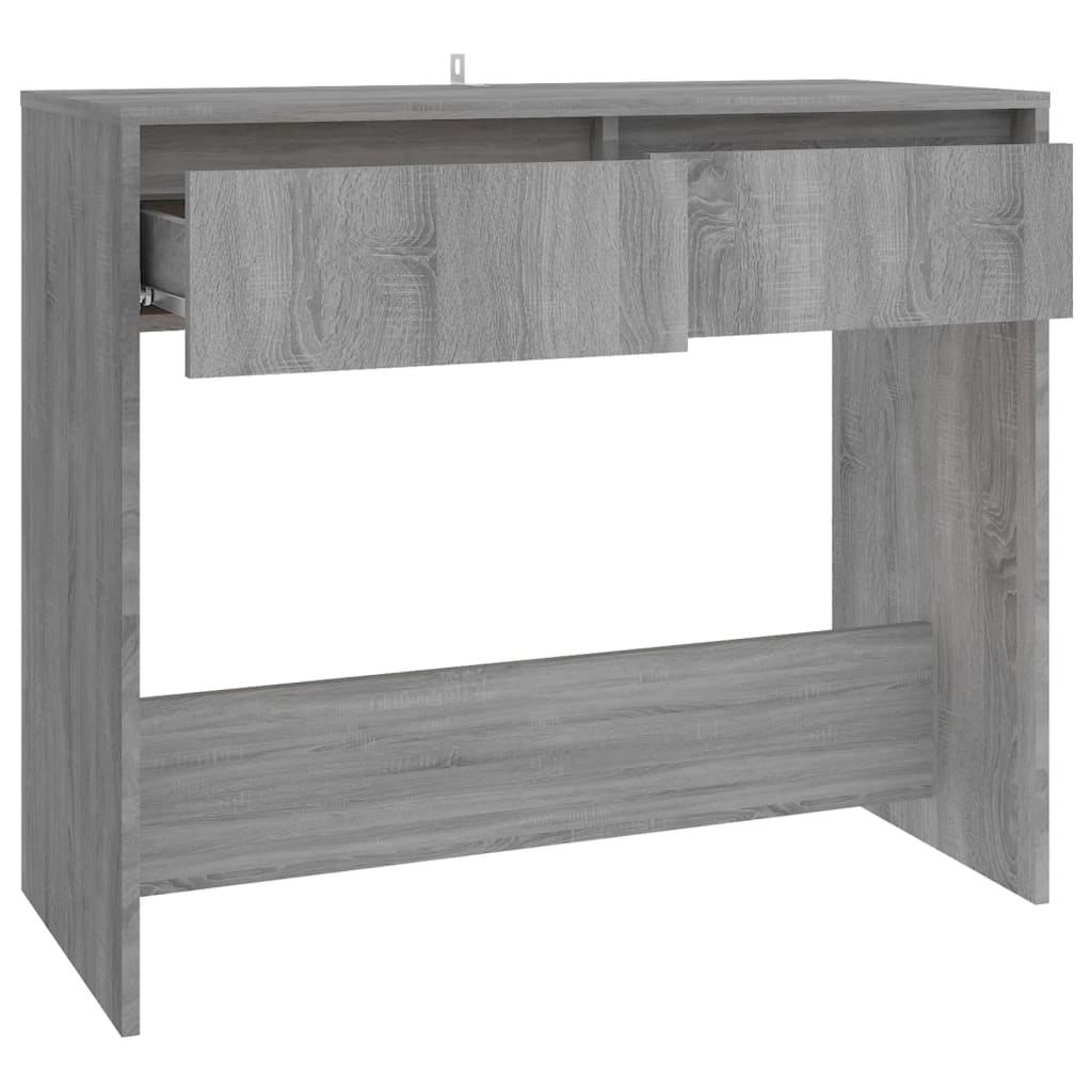 Tavolo Consolle Grigio Sonoma 89x41x76,5 cm in Acciaio - homemem39