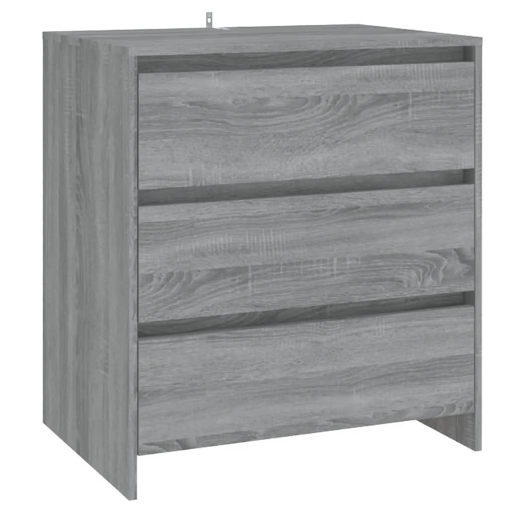 Credenza Grigio Sonoma 70x41x75 cm in Truciolato - homemem39