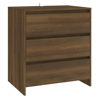 Credenza Rovere Marrone 70x41x75 cm in Truciolato - homemem39