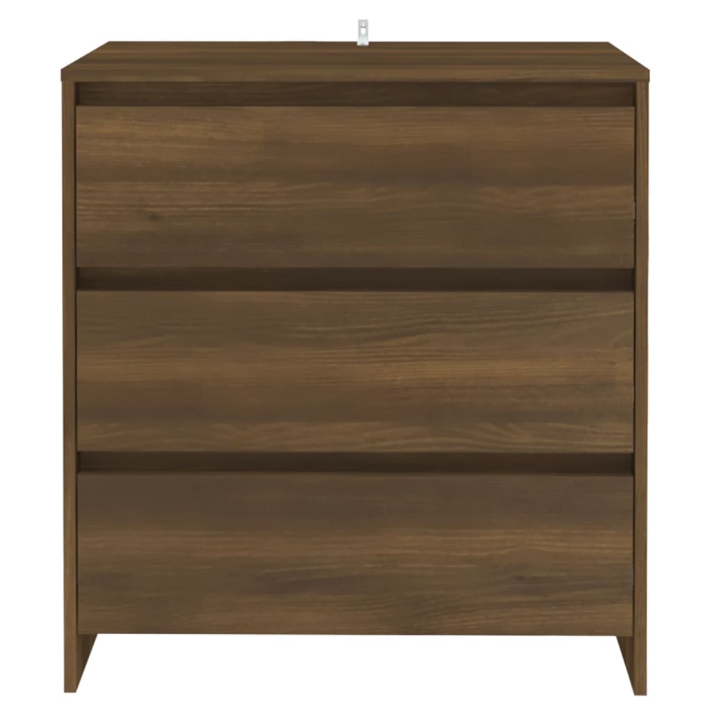 Credenza Rovere Marrone 70x41x75 cm in Truciolato - homemem39