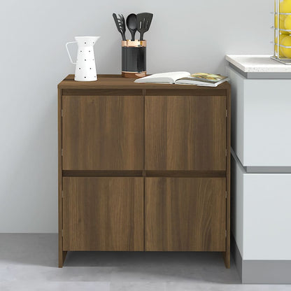 Credenza Rovere Marrone 70x41x75 cm in Truciolato - homemem39