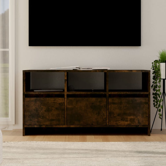 Mobile Porta TV Rovere Fumo 102x37,5x52,5 cm in Truciolato - homemem39
