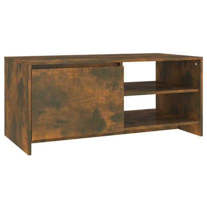 Tavolino da Salotto Rovere Fumo 102x50x45 cm Legno Multistrato | homemem39