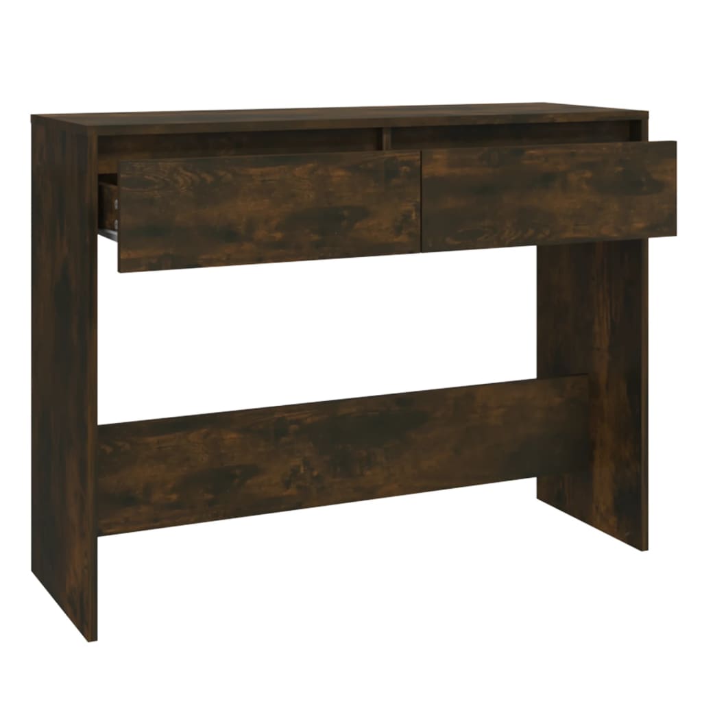Tavolo Consolle Rovere Fumo 100x35x76,5 cm in Truciolato | homemem39