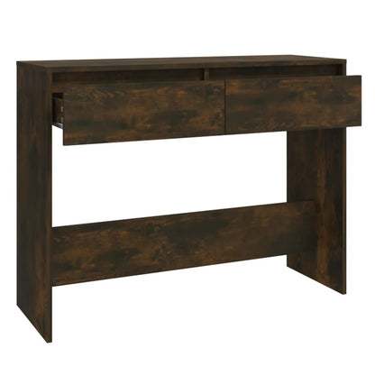 Tavolo Consolle Rovere Fumo 100x35x76,5 cm in Truciolato | homemem39