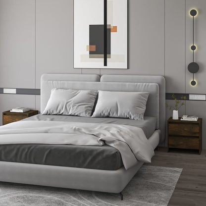 Comodini 2 pz Rovere Fumo 45x34,5x44,5 cm in Truciolato - homemem39
