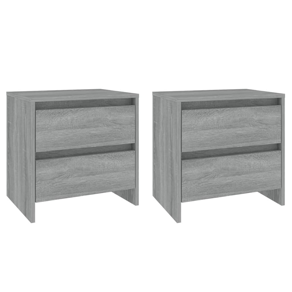 Comodini 2 pz Grigio Sonoma 45x34,5x44,5 cm in Truciolato - homemem39