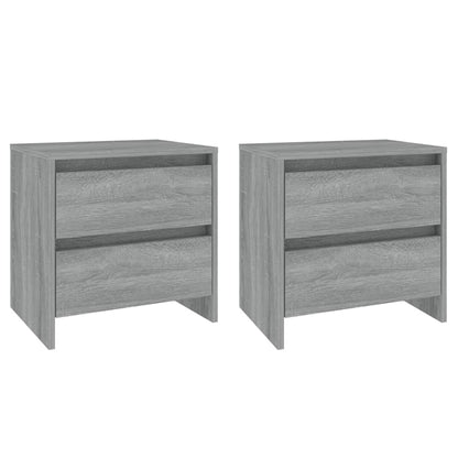 Comodini 2 pz Grigio Sonoma 45x34,5x44,5 cm in Truciolato - homemem39