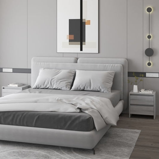 Comodini 2 pz Grigio Sonoma 45x34,5x44,5 cm in Truciolato - homemem39