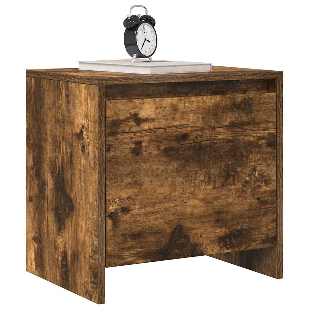 Comodino Rovere Fumo 45x34x44,5 cm in Truciolato