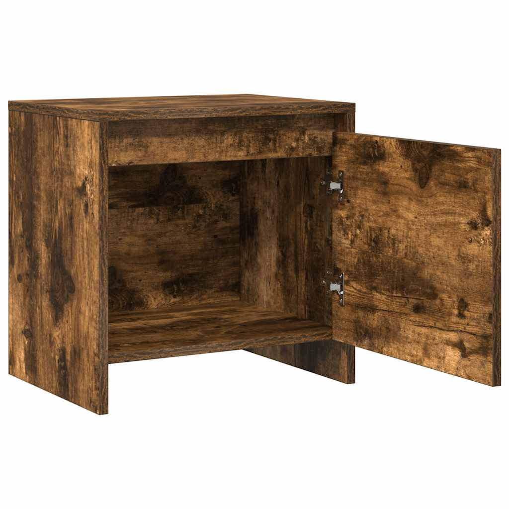 Comodino Rovere Fumo 45x34x44,5 cm in Truciolato | homemem39