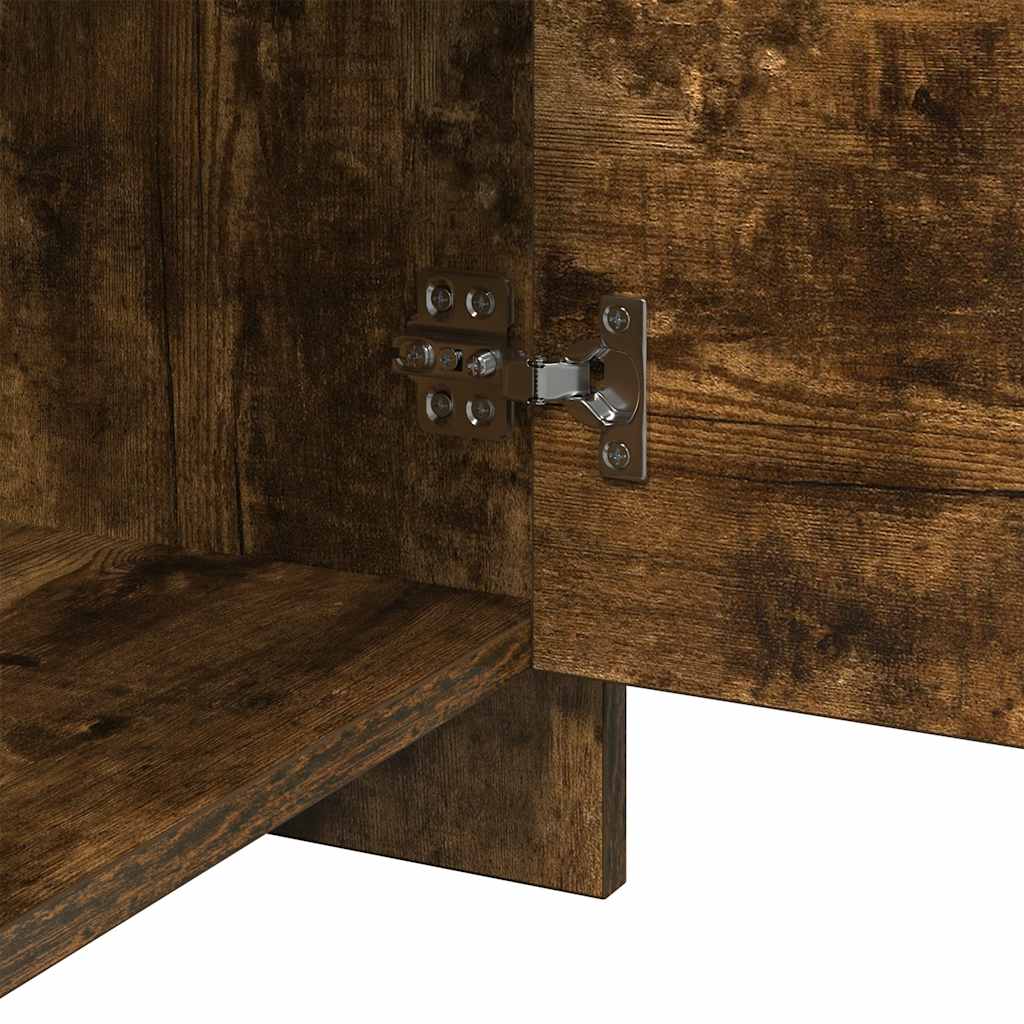 Comodino Rovere Fumo 45x34x44,5 cm in Truciolato | homemem39
