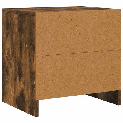 Comodini 2 pz Rovere Fumo 45x34x44,5 cm in Truciolato