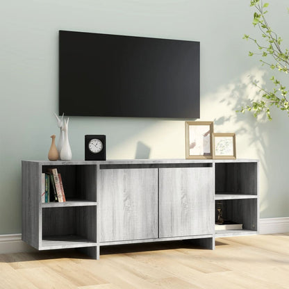 Mobile Porta TV Grigio Sonoma 130x35x50 cm in Truciolato - homemem39