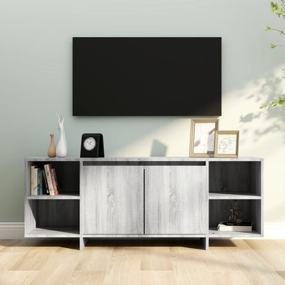 Mobile Porta TV Grigio Sonoma 130x35x50 cm in Truciolato - homemem39