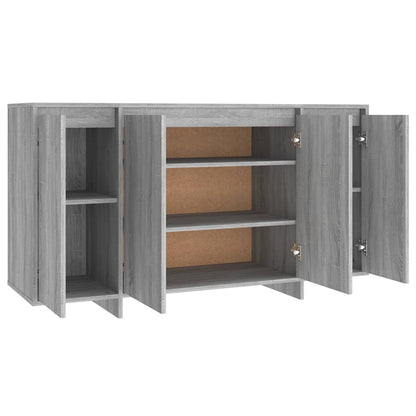 Credenza Grigio Sonoma 135x41x75 cm in Truciolato - homemem39