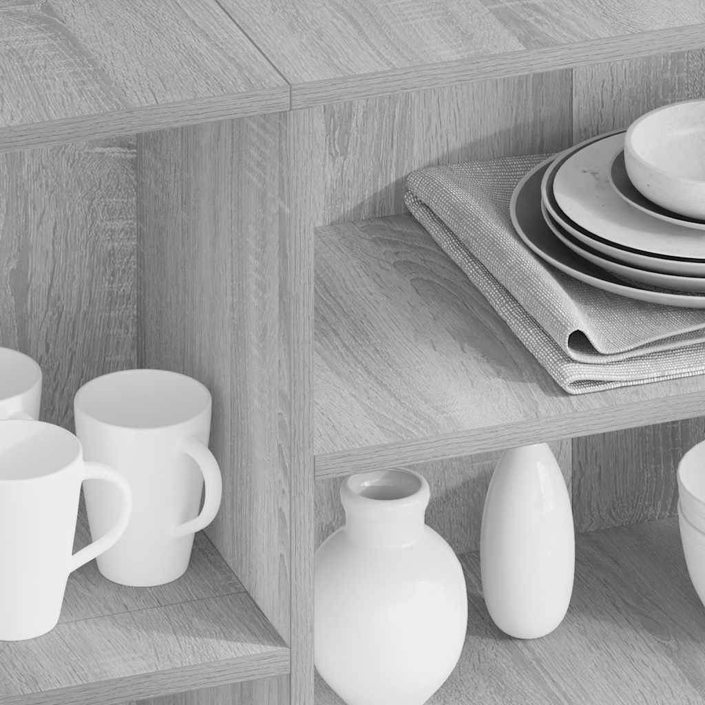 Credenza Grigio Sonoma 120x30x75 cm in Truciolato - homemem39