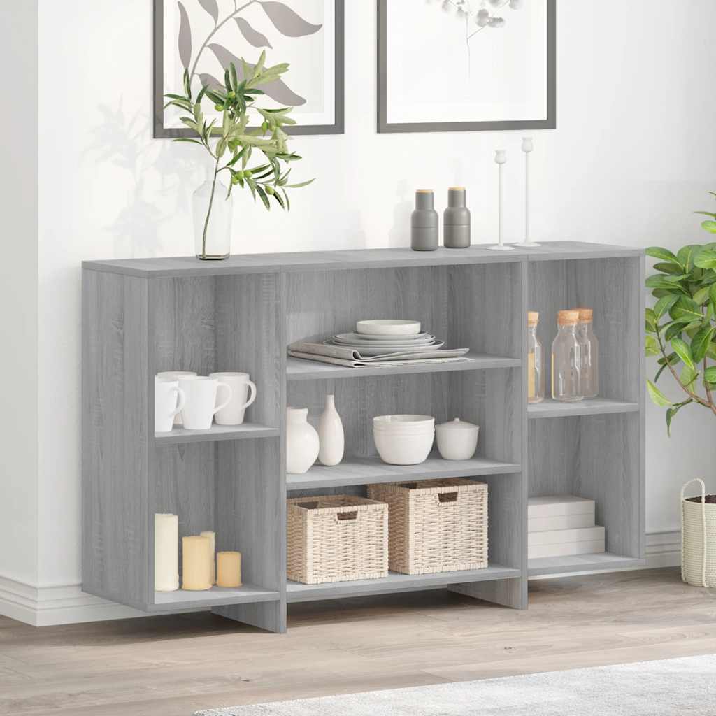 Credenza Grigio Sonoma 120x30x75 cm in Truciolato - homemem39