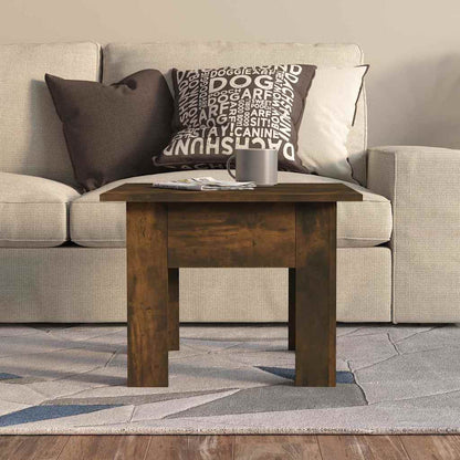 Tavolino da Salotto Rovere Fumo 55x55x42 cm in Truciolato