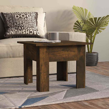 Tavolino da Salotto Rovere Fumo 55x55x42 cm in Truciolato