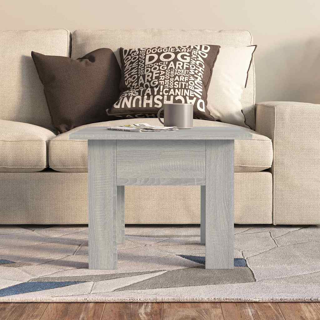 Tavolino da Salotto Grigio Sonoma 55x55x42 cm in Truciolato