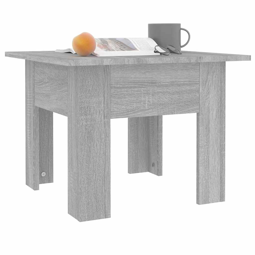 Tavolino da Salotto Grigio Sonoma 55x55x42 cm in Truciolato