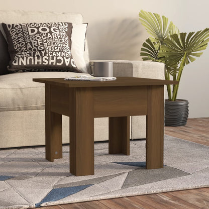 Tavolino da Salotto Rovere Marrone 55x55x42 cm in Truciolato | homemem39