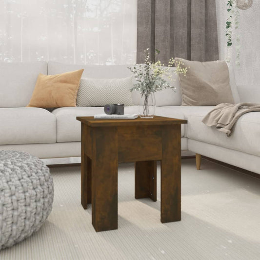 Tavolino da Salotto Rovere Fumo 40x40x42 cm in Truciolato | homemem39