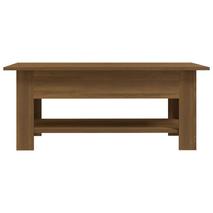 Tavolino da Salotto Rovere Marrone 102x55x42 cm in Truciolato | homemem39