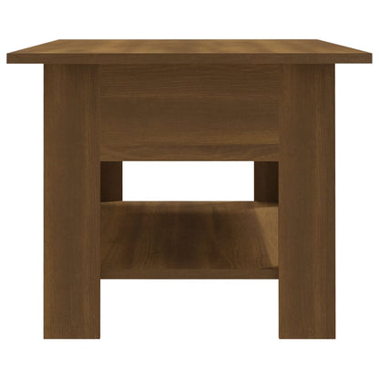 Tavolino da Salotto Rovere Marrone 102x55x42 cm in Truciolato | homemem39