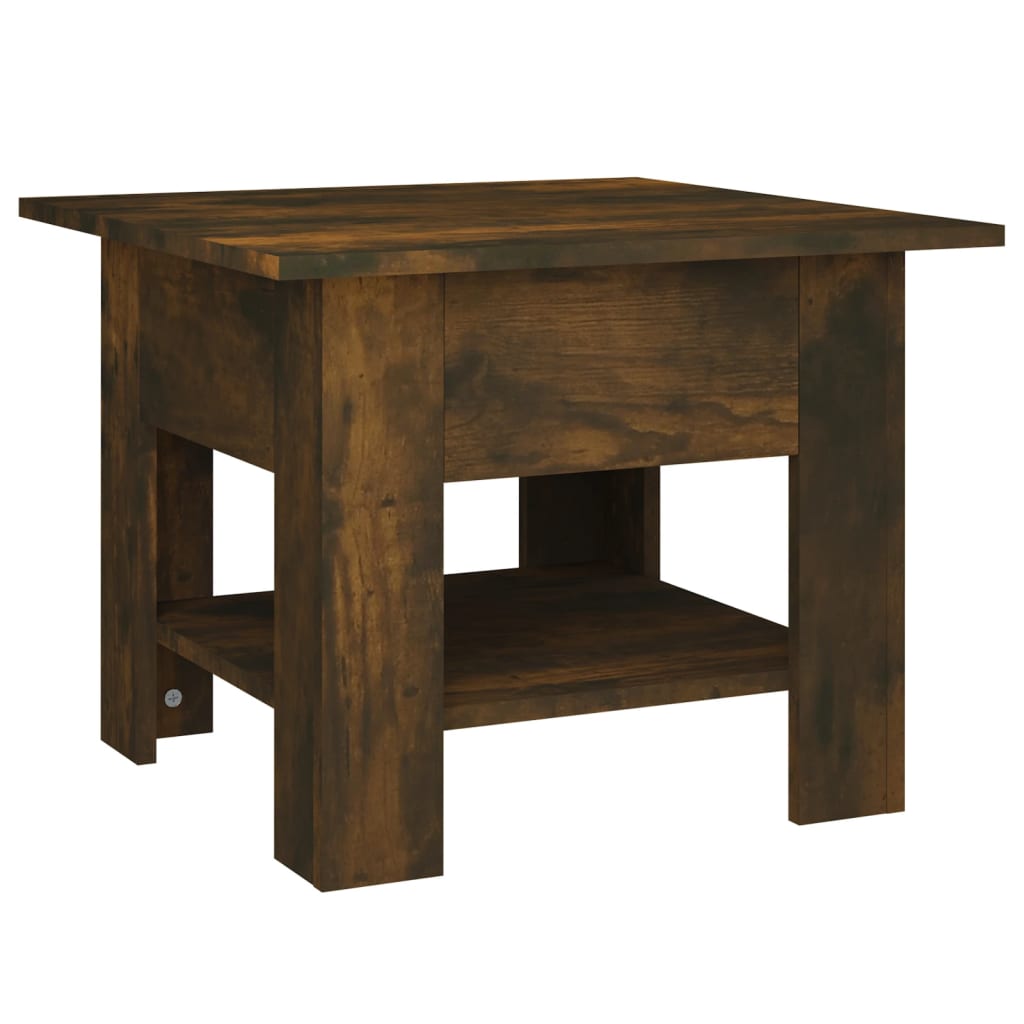 Tavolino da Salotto Rovere Fumo 55x55x42 cm in Truciolato | homemem39