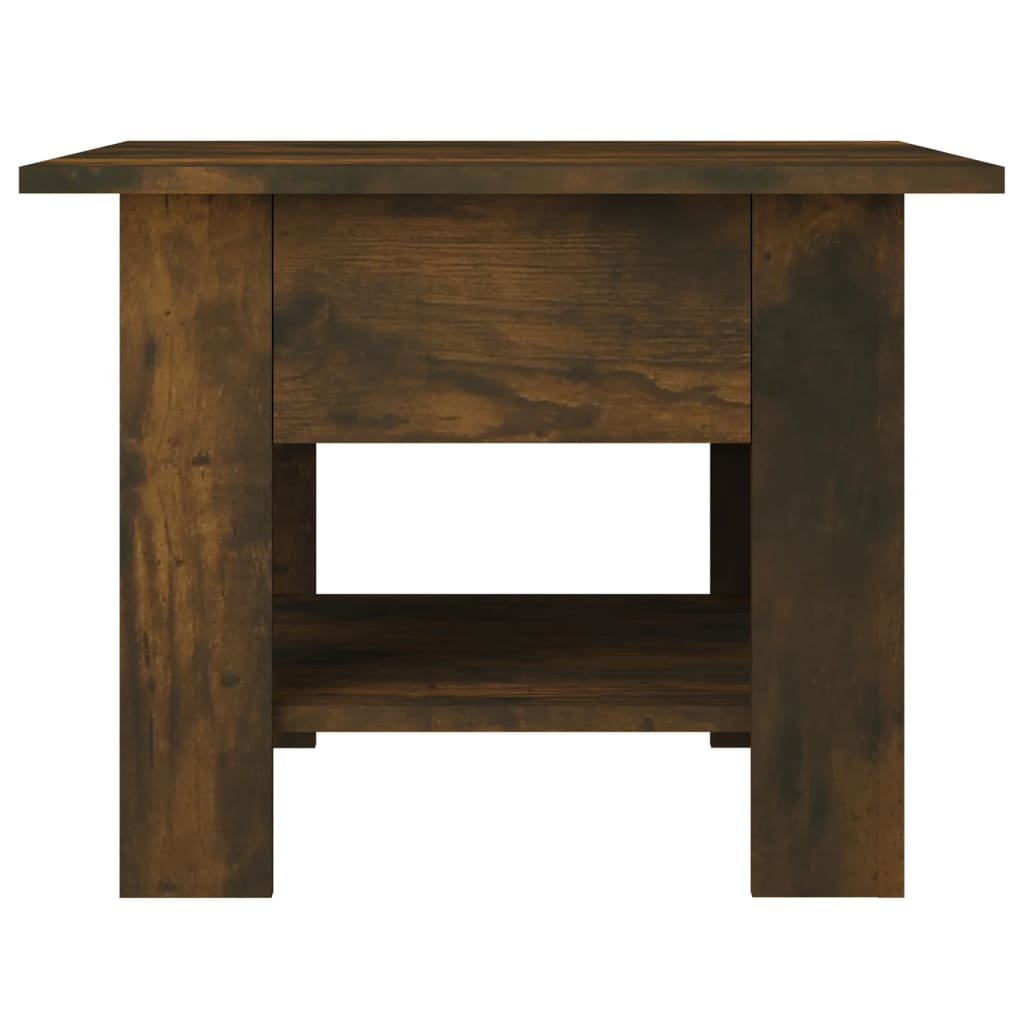Tavolino da Salotto Rovere Fumo 55x55x42 cm in Truciolato | homemem39