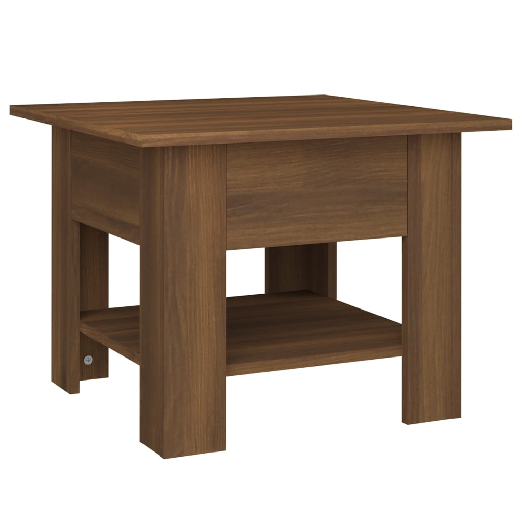 Tavolino da Salotto Rovere Marrone 55x55x42 cm in Truciolato | homemem39
