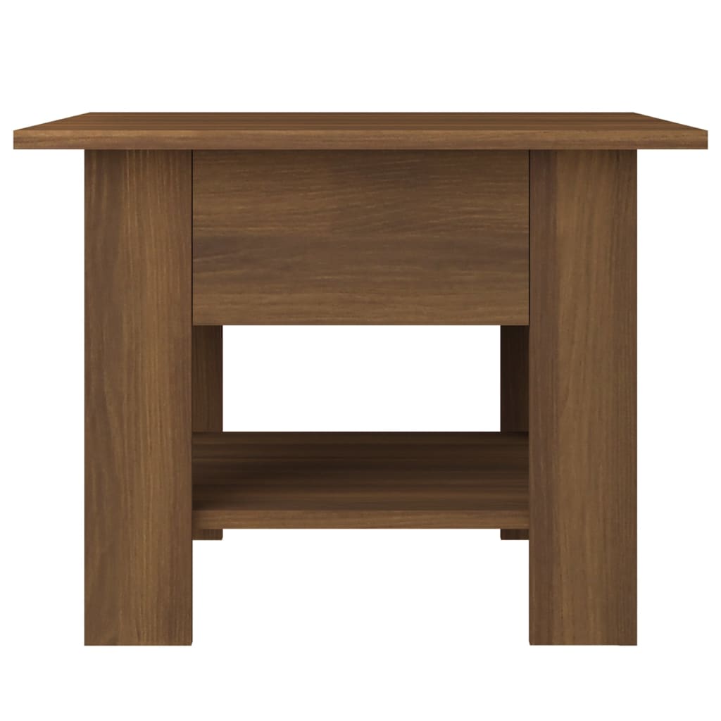 Tavolino da Salotto Rovere Marrone 55x55x42 cm in Truciolato | homemem39